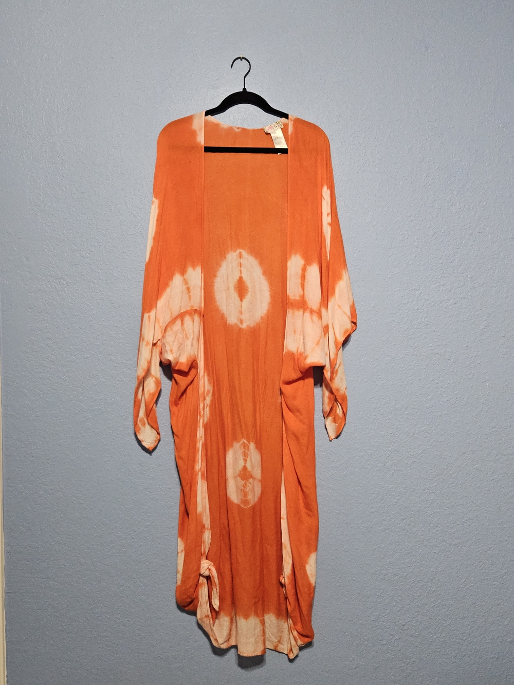 Free People Orange Tie-Dye Spellbound Kimono